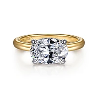 Gabriel & Co 10.5X7 Engagement Ring 14K Gold Classic ER16476O8M44JJ