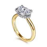 Gabriel & Co 10.5X7 Engagement Ring 14K Gold Classic ER16476O8M44JJ
