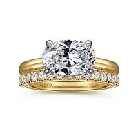 Gabriel & Co 10.5X7 Engagement Ring 14K Gold Classic ER16476O8M44JJ