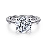Gabriel & Co 9 Engagement Ring 14K White Gold Classic ER16476R12W44JJ