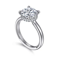 Gabriel & Co 9 Engagement Ring 14K White Gold Classic ER16476R12W44JJ
