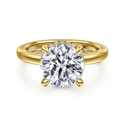 Gabriel & Co 9 Engagement Ring 14K Yellow Gold Classic ER16476R12Y44JJ