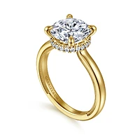 Gabriel & Co 9 Engagement Ring 14K Yellow Gold Classic ER16476R12Y44JJ