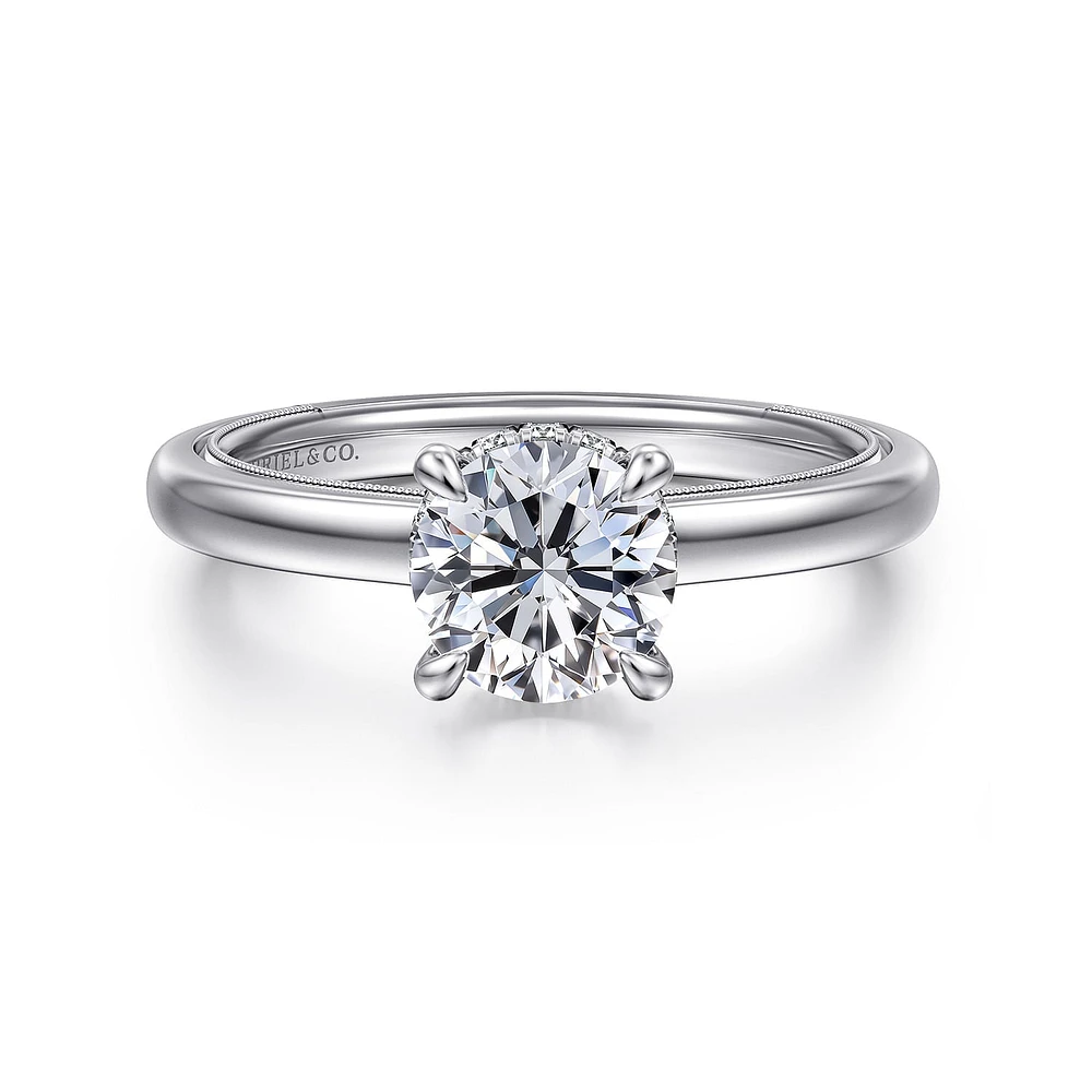 Gabriel & Co 6.5 Engagement Ring 14K White Gold Classic ER16476R4W44JJ