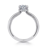 Gabriel & Co 6.5 Engagement Ring 14K White Gold Classic ER16476R4W44JJ