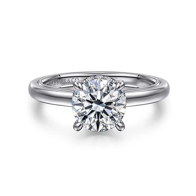 Gabriel & Co 7.4 Engagement Ring 14K White Gold Classic ER16476R6W44JJ
