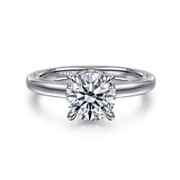 Gabriel & Co 7.4 Engagement Ring 14K White Gold Classic ER16476R6W44JJ