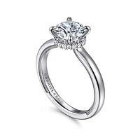 Gabriel & Co 7.4 Engagement Ring 14K White Gold Classic ER16476R6W44JJ