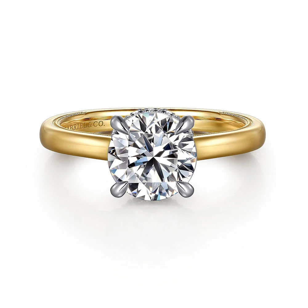 Gabriel & Co 8 Engagement Ring 14K Gold Classic ER16476R8M44JJ
