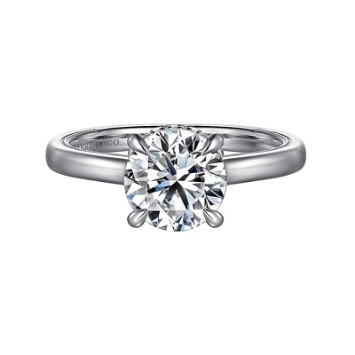 Gabriel & Co 8 Engagement Ring 14K White Gold Classic ER16476R8W44JJ
