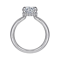 Gabriel & Co 8 Engagement Ring 14K White Gold Classic ER16476R8W44JJ
