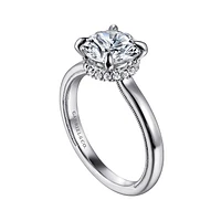 Gabriel & Co 8 Engagement Ring 14K White Gold Classic ER16476R8W44JJ
