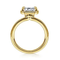 Gabriel & Co 7.5X5.5 Engagement Ring 14K Yellow Gold Contemporary ER16483E6Y4JJJ