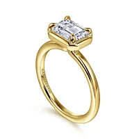 Gabriel & Co 7.5X5.5 Engagement Ring 14K Yellow Gold Contemporary ER16483E6Y4JJJ