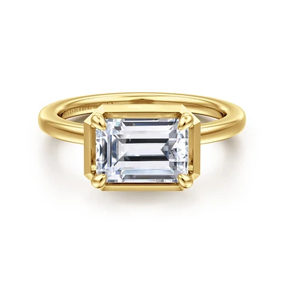Gabriel & Co 8.5X6 Engagement Ring 14K Yellow Gold Contemporary ER16483E8Y4JJJ