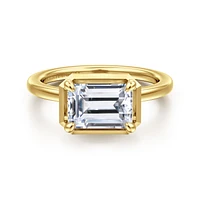 Gabriel & Co 8.5X6 Engagement Ring 14K Yellow Gold Contemporary ER16483E8Y4JJJ