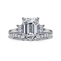 Gabriel & Co 9.5X7 Engagement Ring 14K White Gold Lotus ER16489E12W43JJ