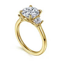 Gabriel & Co 9 Engagement Ring 14K Yellow Gold Lotus ER16489R12Y43JJ