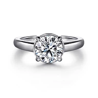 Gabriel & Co 7.4 Engagement Ring 14K White Gold Contemporary ER16491R6W44JJ