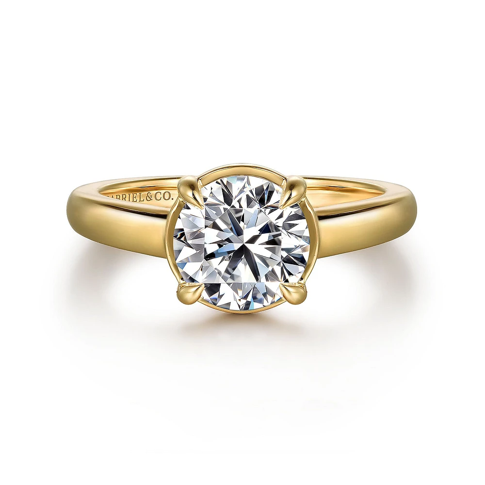 Gabriel & Co 7.4 Engagement Ring 14K Yellow Gold Contemporary ER16491R6Y44JJ