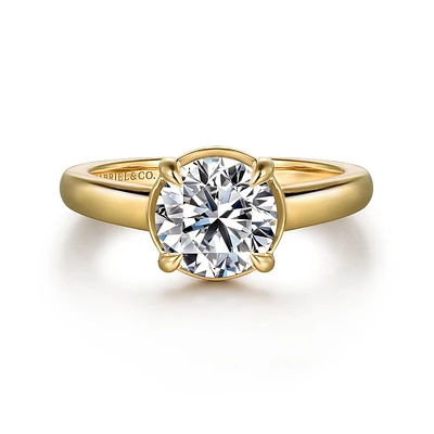 Gabriel & Co 7.4 Engagement Ring 14K Yellow Gold Contemporary ER16491R6Y44JJ