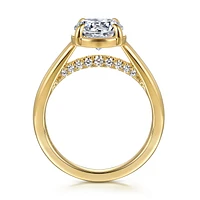 Gabriel & Co 7.4 Engagement Ring 14K Yellow Gold Contemporary ER16491R6Y44JJ