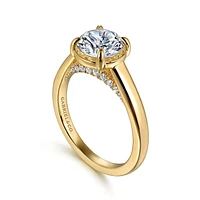 Gabriel & Co 7.4 Engagement Ring 14K Yellow Gold Contemporary ER16491R6Y44JJ