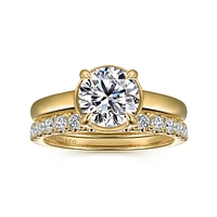 Gabriel & Co 7.4 Engagement Ring 14K Yellow Gold Contemporary ER16491R6Y44JJ