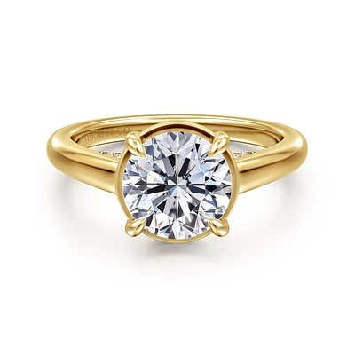 Gabriel & Co 8 Engagement Ring 14K Yellow Gold Contemporary ER16491R8Y44JJ