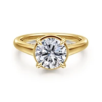 Gabriel & Co 8 Engagement Ring 14K Yellow Gold Contemporary ER16491R8Y44JJ