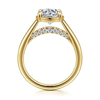 Gabriel & Co 8 Engagement Ring 14K Yellow Gold Contemporary ER16491R8Y44JJ