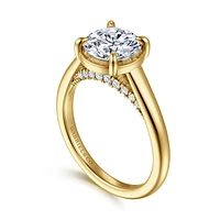 Gabriel & Co 8 Engagement Ring 14K Yellow Gold Contemporary ER16491R8Y44JJ