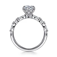 Gabriel & Co 6.5 Engagement Ring 14K White Gold Contemporary ER16497R4W44JJ