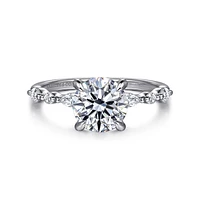 Gabriel & Co 8 Engagement Ring 14K White Gold Contemporary ER16497R8W44JJ