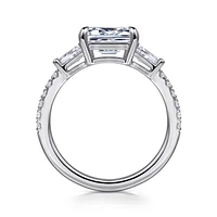Gabriel & Co 7.5X5.5 Engagement Ring 14K White Gold Classic ER16503E6W44JJ