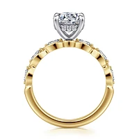 Gabriel & Co 7.4 Engagement Ring 14K Gold Contemporary ER16505R6M44JJ