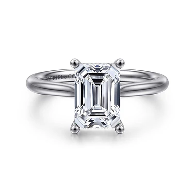 Gabriel & Co 8.5X6 Engagement Ring 14K White Gold Classic ER16512E8W44JJ