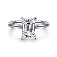 Gabriel & Co 8.5X6 Engagement Ring 14K White Gold Classic ER16512E8W44JJ