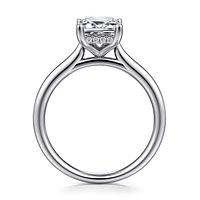 Gabriel & Co 8.5X6 Engagement Ring 14K White Gold Classic ER16512E8W44JJ