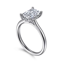 Gabriel & Co 8.5X6 Engagement Ring 14K White Gold Classic ER16512E8W44JJ