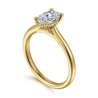 Gabriel & Co 8X5.5 Engagement Ring 14K Yellow Gold Classic ER16512O4Y44JJ