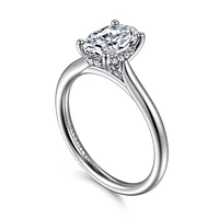 Gabriel & Co 9X6 Engagement Ring 14K White Gold Classic ER16512O6W44JJ