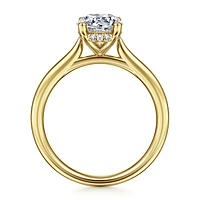 Gabriel & Co 10.5X7 Engagement Ring 14K Yellow Gold Classic ER16512O8Y44JJ