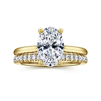 Gabriel & Co 10.5X7 Engagement Ring 14K Yellow Gold Classic ER16512O8Y44JJ