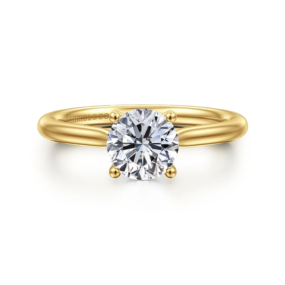 Gabriel & Co 6.5 Engagement Ring 14K Yellow Gold Classic ER16512R4Y44JJ