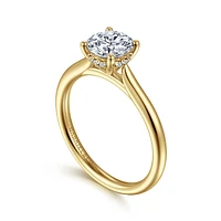 Gabriel & Co 6.5 Engagement Ring 14K Yellow Gold Classic ER16512R4Y44JJ