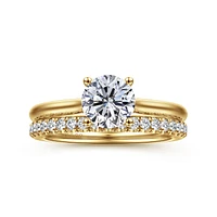 Gabriel & Co 6.5 Engagement Ring 14K Yellow Gold Classic ER16512R4Y44JJ