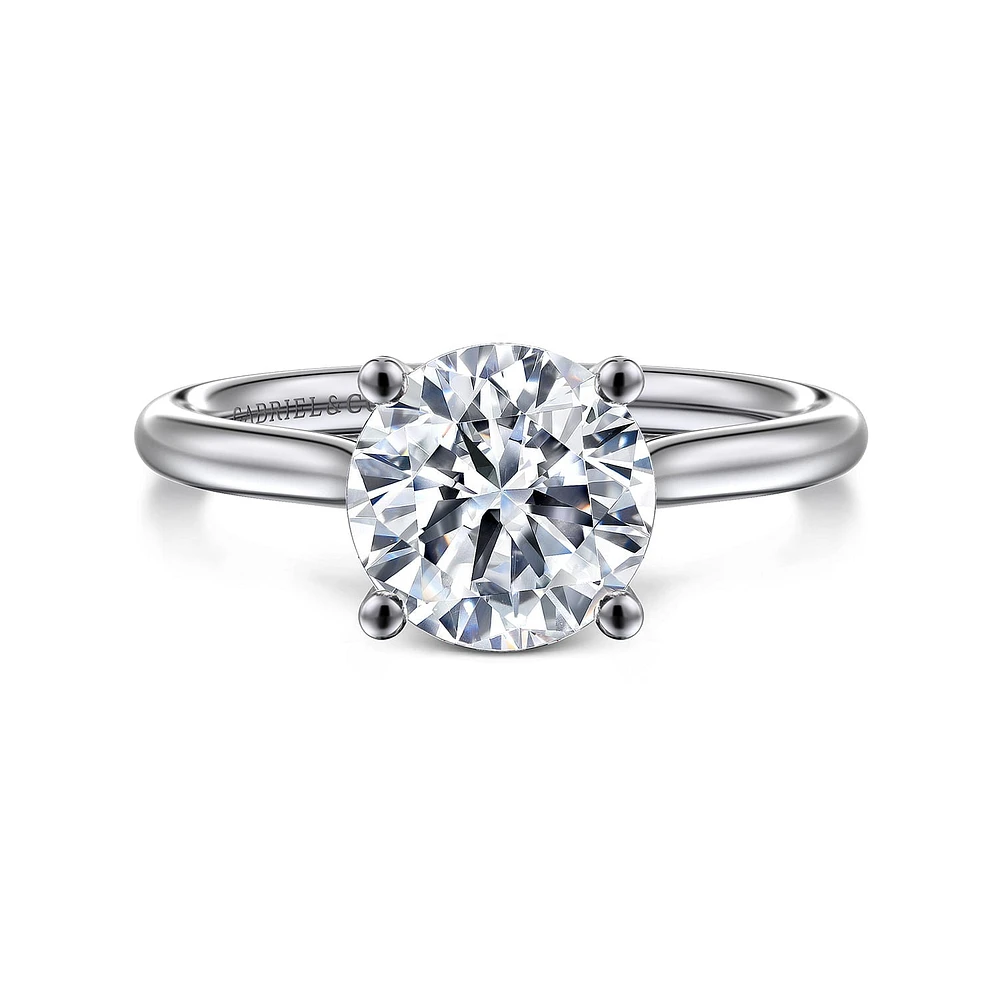 Gabriel & Co 8 Engagement Ring 14K White Gold Classic ER16512R8W44JJ
