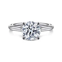 Gabriel & Co 8 Engagement Ring 14K White Gold Classic ER16512R8W44JJ