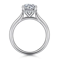Gabriel & Co 8 Engagement Ring 14K White Gold Classic ER16512R8W44JJ